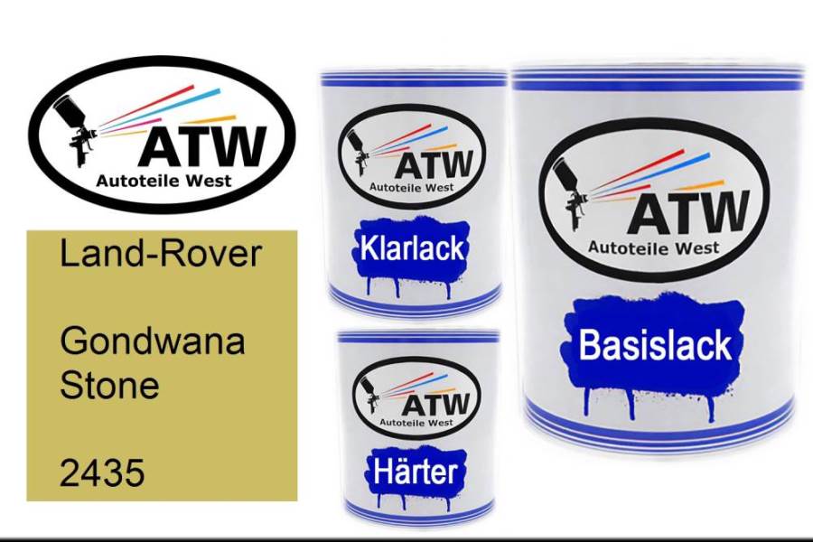 Land-Rover, Gondwana Stone, 2435: 1L Lackdose + 1L Klarlack + 500ml Härter - Set, von ATW Autoteile West.